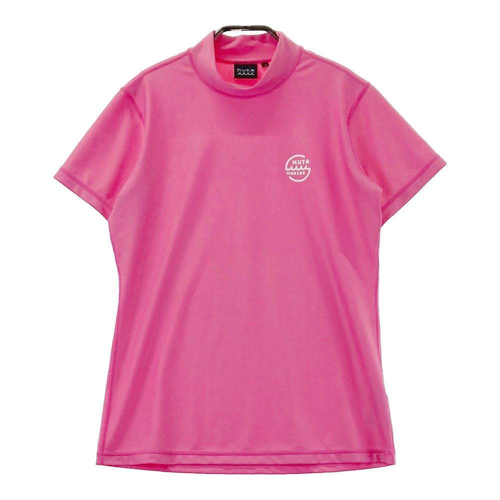 サイズ 2 MUTA MARINE ムータマリン モックネック 半袖Tシャツ ピンク系 240101542400 ゴルフウェア レディース ストスト