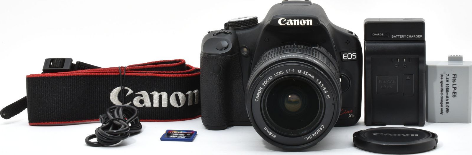 J18[6935A]44 キヤノン Canon EOS kiss X3 ボディ 18-55mm IS レンズ