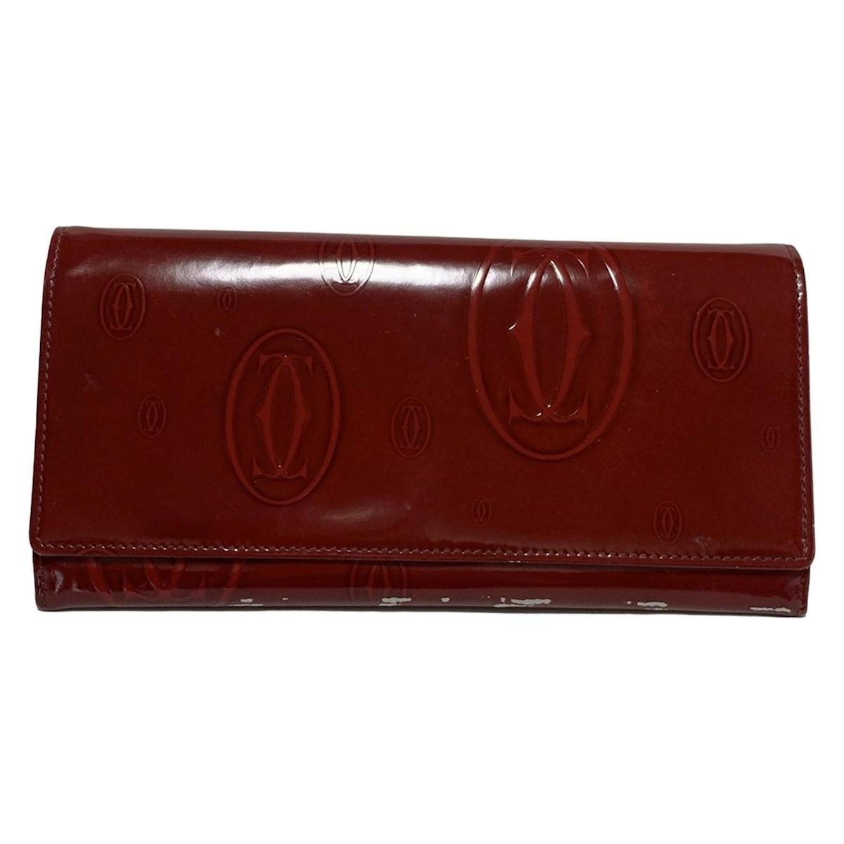 Cartier カルティエ 長財布 ハッピーバースデー ボルドー レザー
