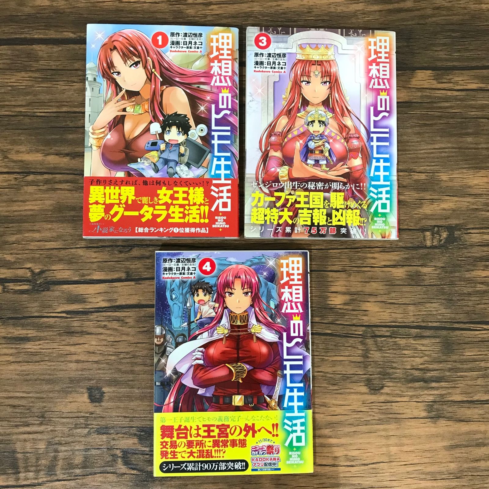 初版】理想のヒモ生活 1,3,4巻/日月ネコ/251174-YP/GF09541