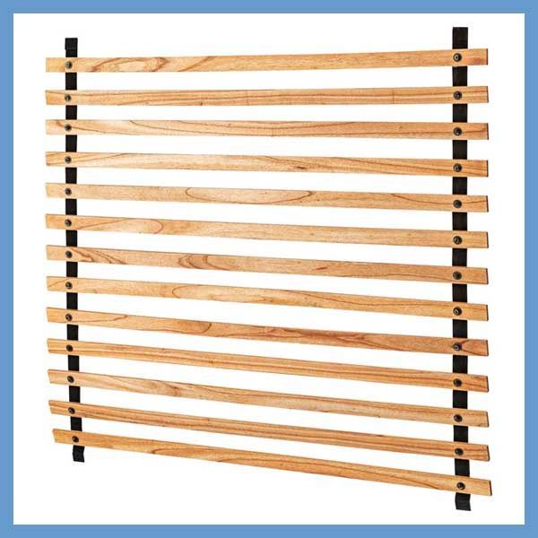 吊り下げ型の木製ロールパーテーション ウォールハンガーフック ワイド W120×H113cm ナチュラル