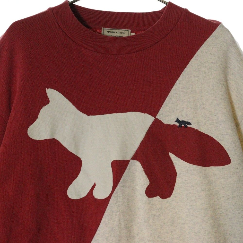 MAISON KITSUNÉ ワインレッド トレーナー レッド（赤）系 MAISON KITSUNE(メゾンキツネ) スウェット