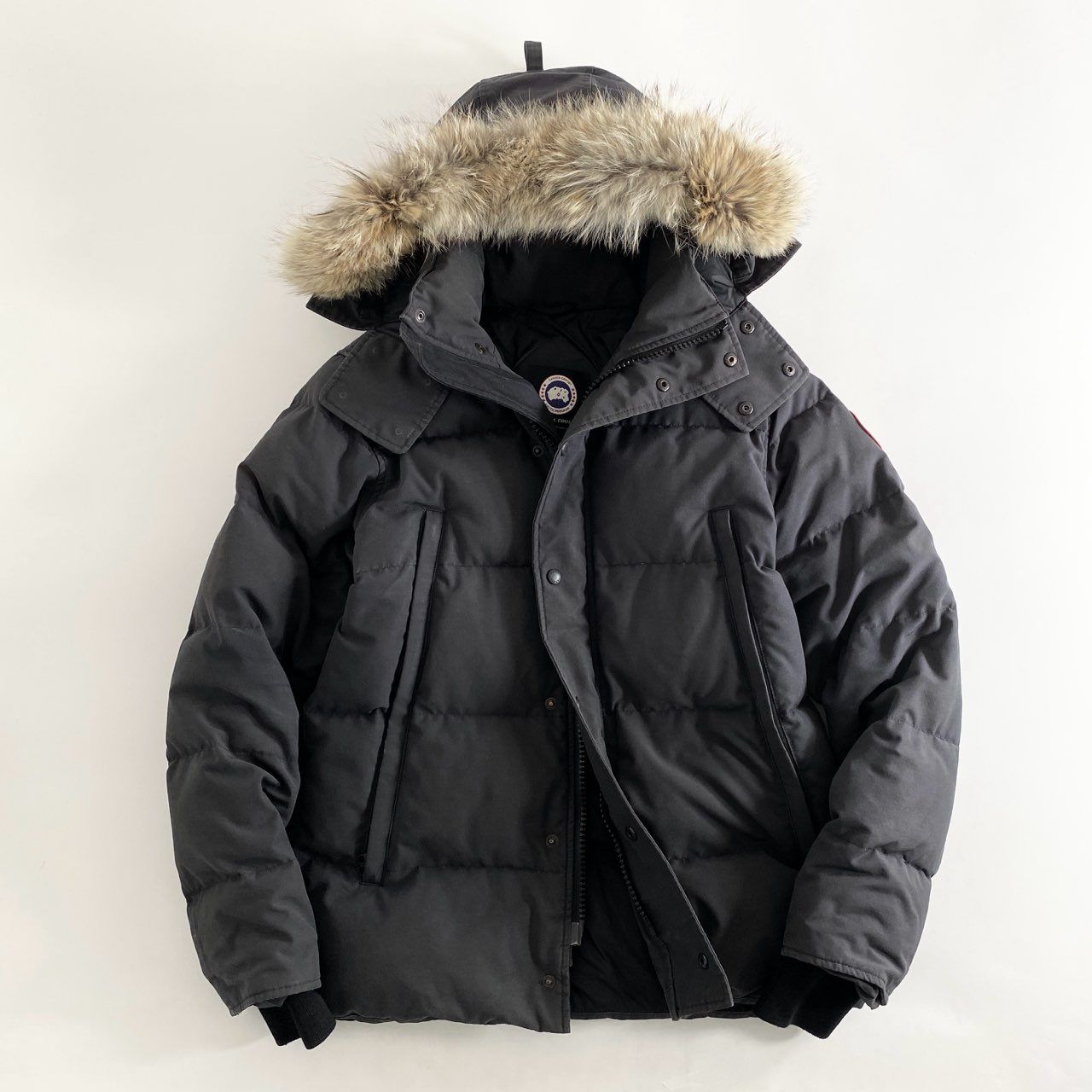 40i13 CANADA GOOSE カナダグース 3808M WYNDHAM PARKA ウィンダムパーカー ダウンジャケット コヨーテファーフード  サイズM ブラック メンズ - メルカリ