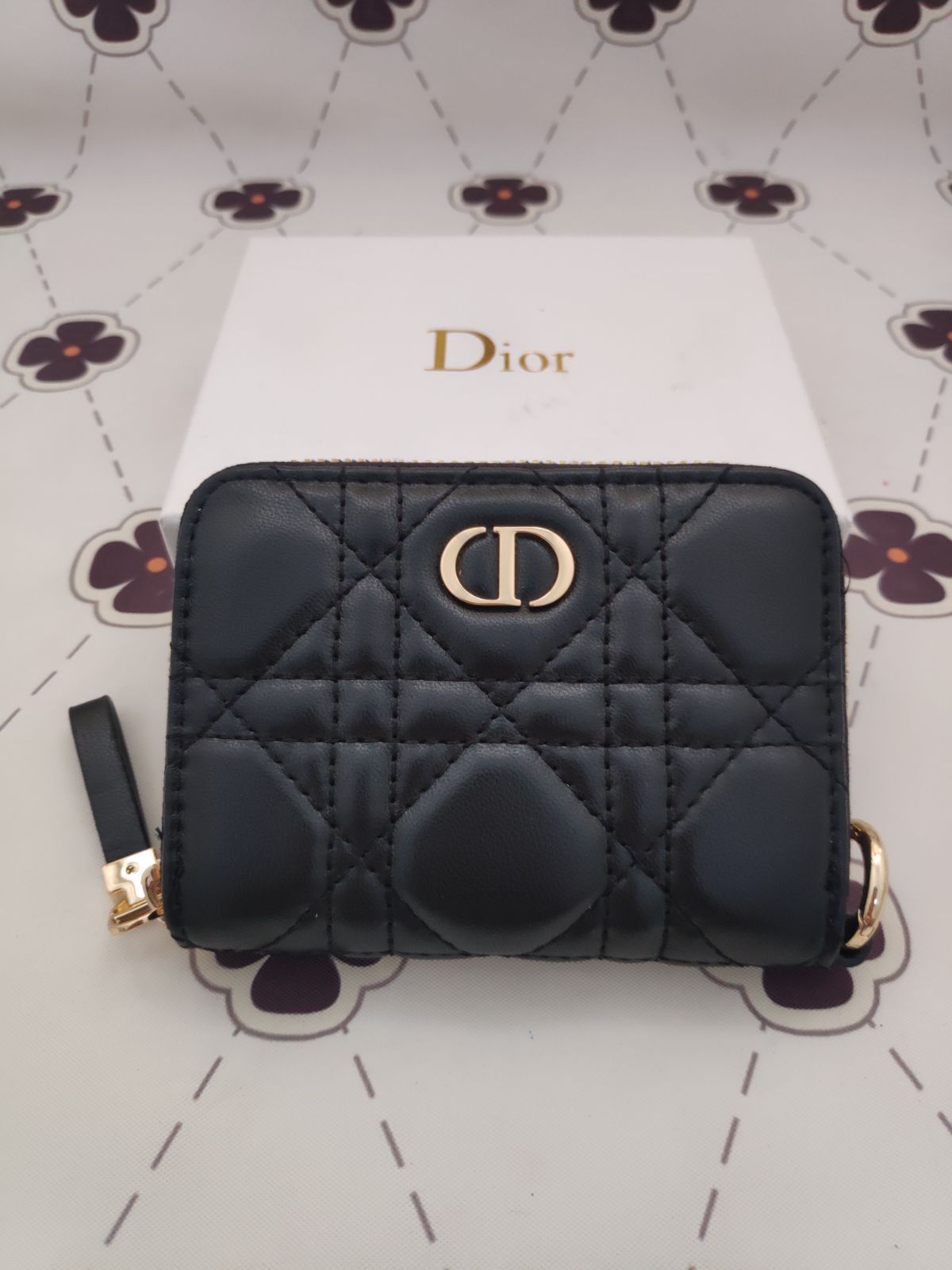 極美品✨クリスチャンディオール　ミニ財布　コインケース/カードケース　黒　✜レディース用　超人気　新品　Dior