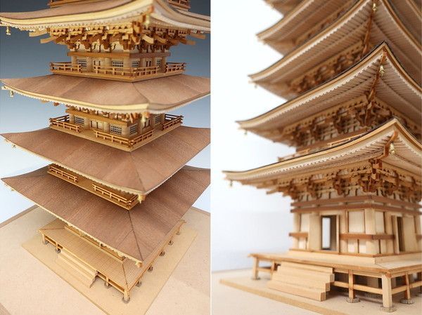木製建築模型