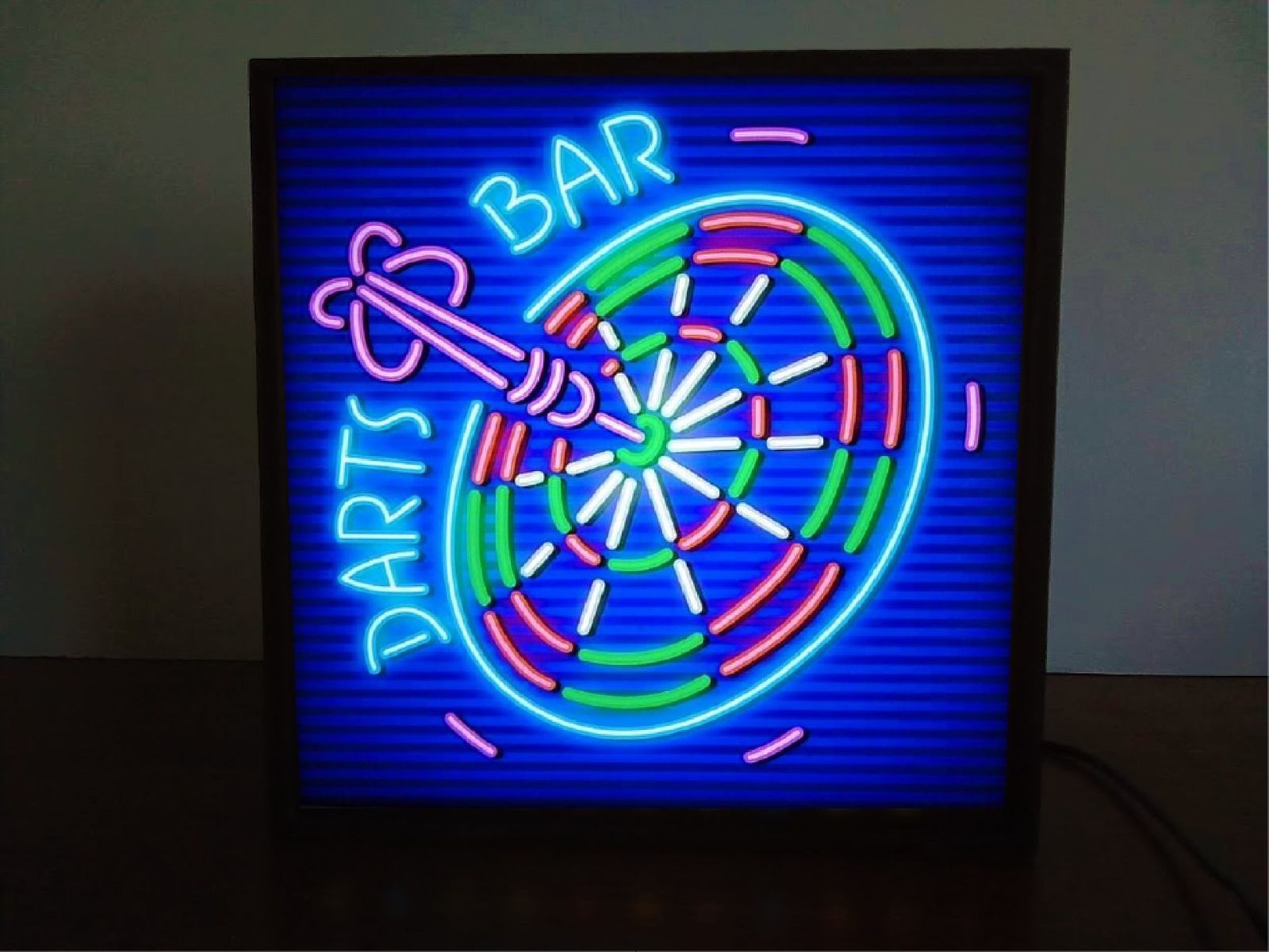 Lサイズ】ダーツ BAR ゲーム DARTS 看板 置物 雑貨 ライトBOX 2022最新