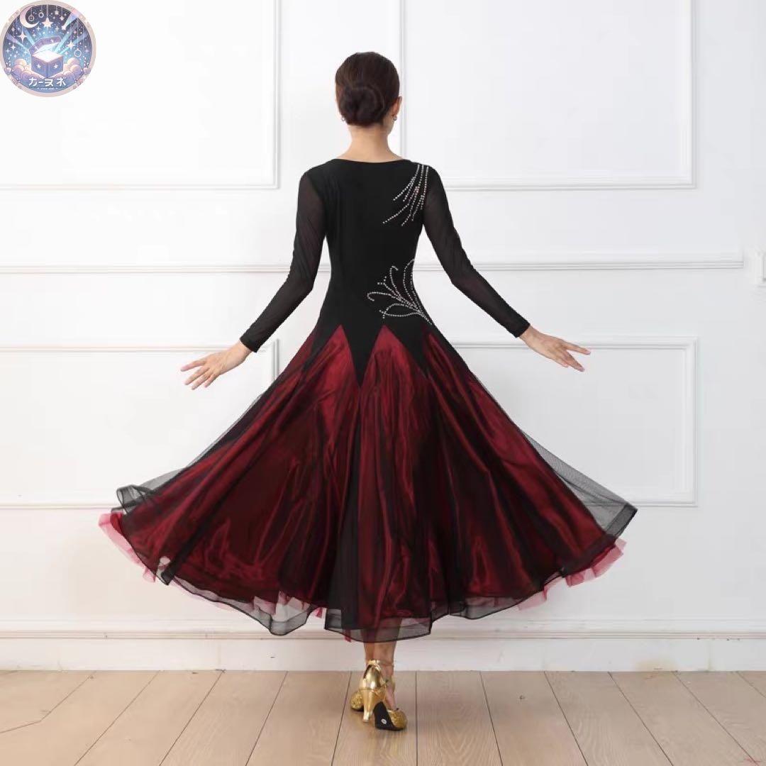 【12/20まで出品】ストーン付きスタンダード練習着✨ダンスパーティーにも 新品 未使用 ストーン付きスタンダード練習着ダンスパーティーにも！