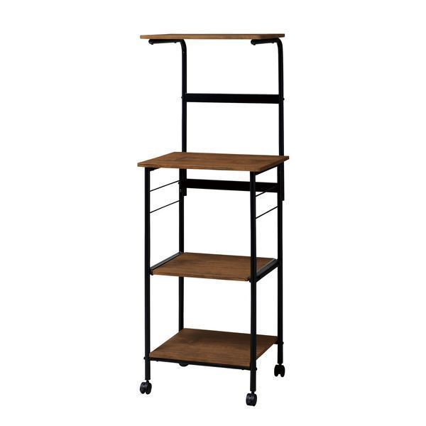 レンジワゴン ブラウン【配送料込】 販売 レンジ台 キャスター付き