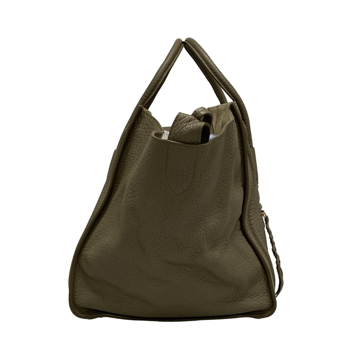 CELINE セリーヌ ハンドバッグ ラゲージスモールスクエアファントム カーキ