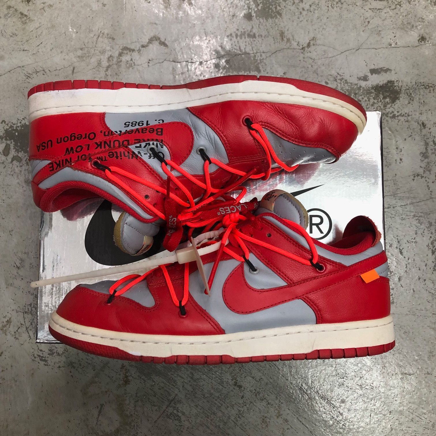 NIKE Off White Dunk Low LTHR ミシガン 28cm