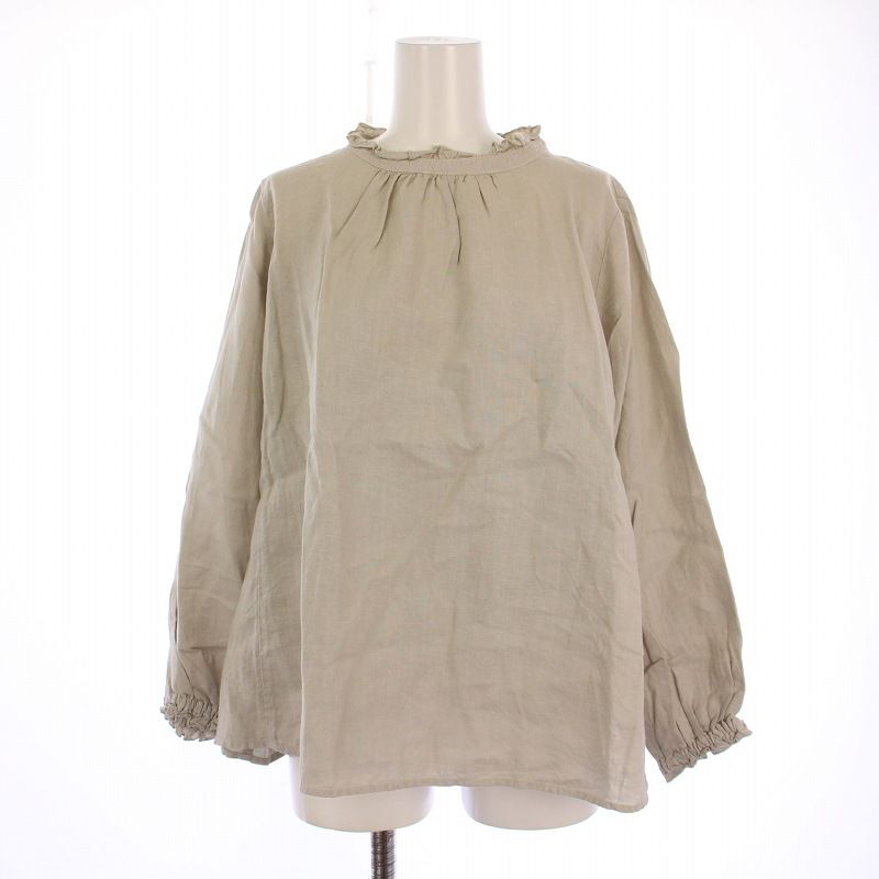 ネストローブ nest Robe ビエラスタンドフリルブラウス シャツ