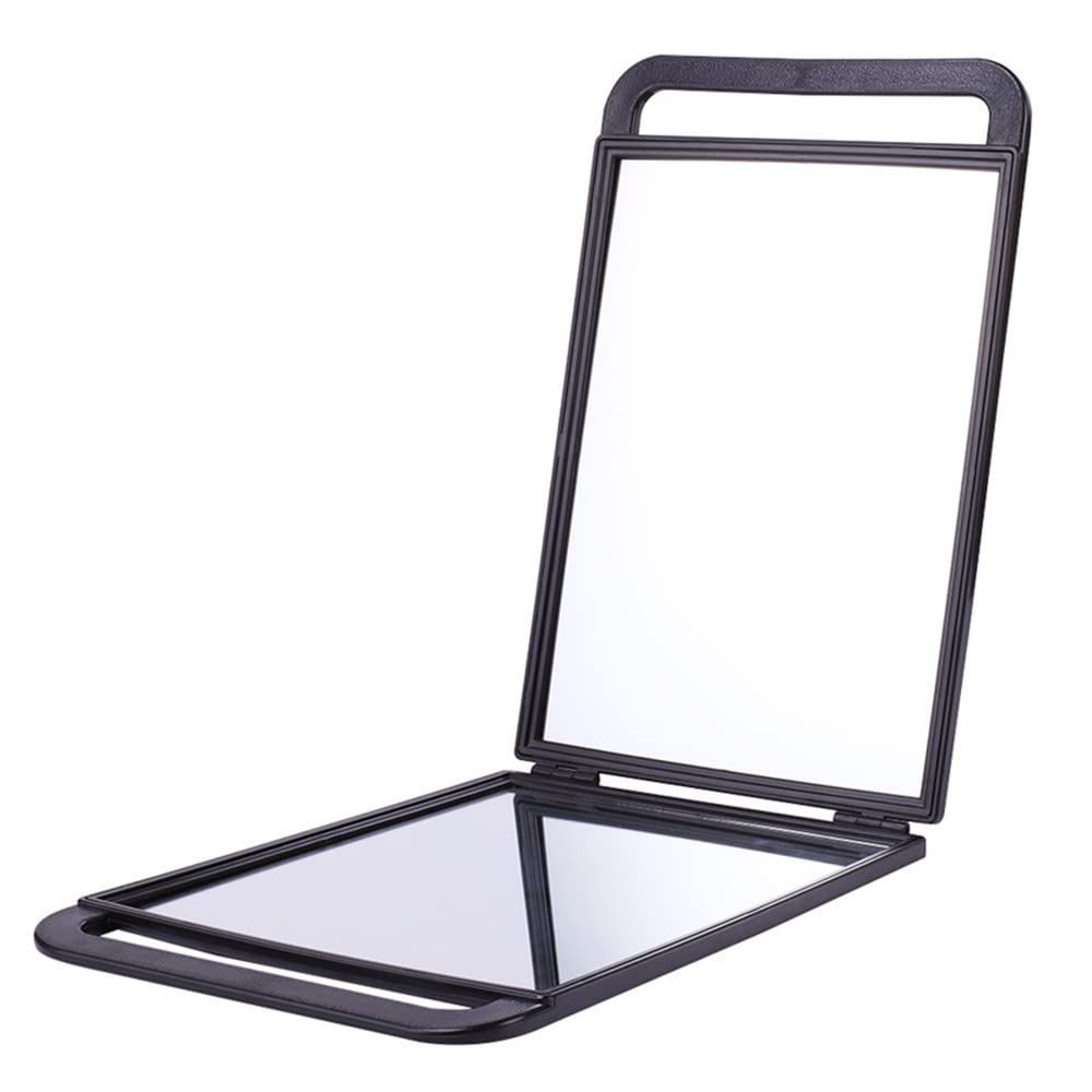 【特価セール】ノブランド品 角型 バックミラー 2面 美容師 美容室 美容院 プロ 愛用 ブラックバックミラー ブラック 2面 バｯクミラー 美容室 美容院 美容師 プロ 愛用