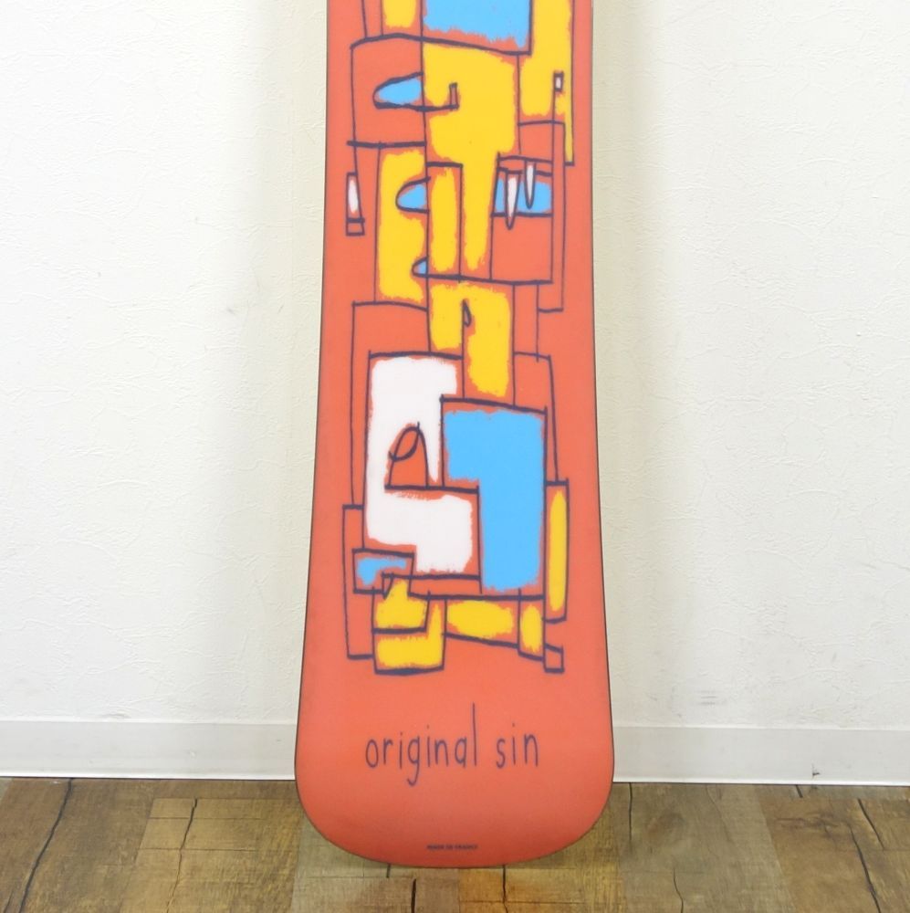 シン SIN SNOW BOARD スノーボード 152cm 板 板のみ フランス製 スノボ デッキ アウトドア 152cm シン SIN SNOW BOARD スノーボード 152cm 板 板のみ フランス製