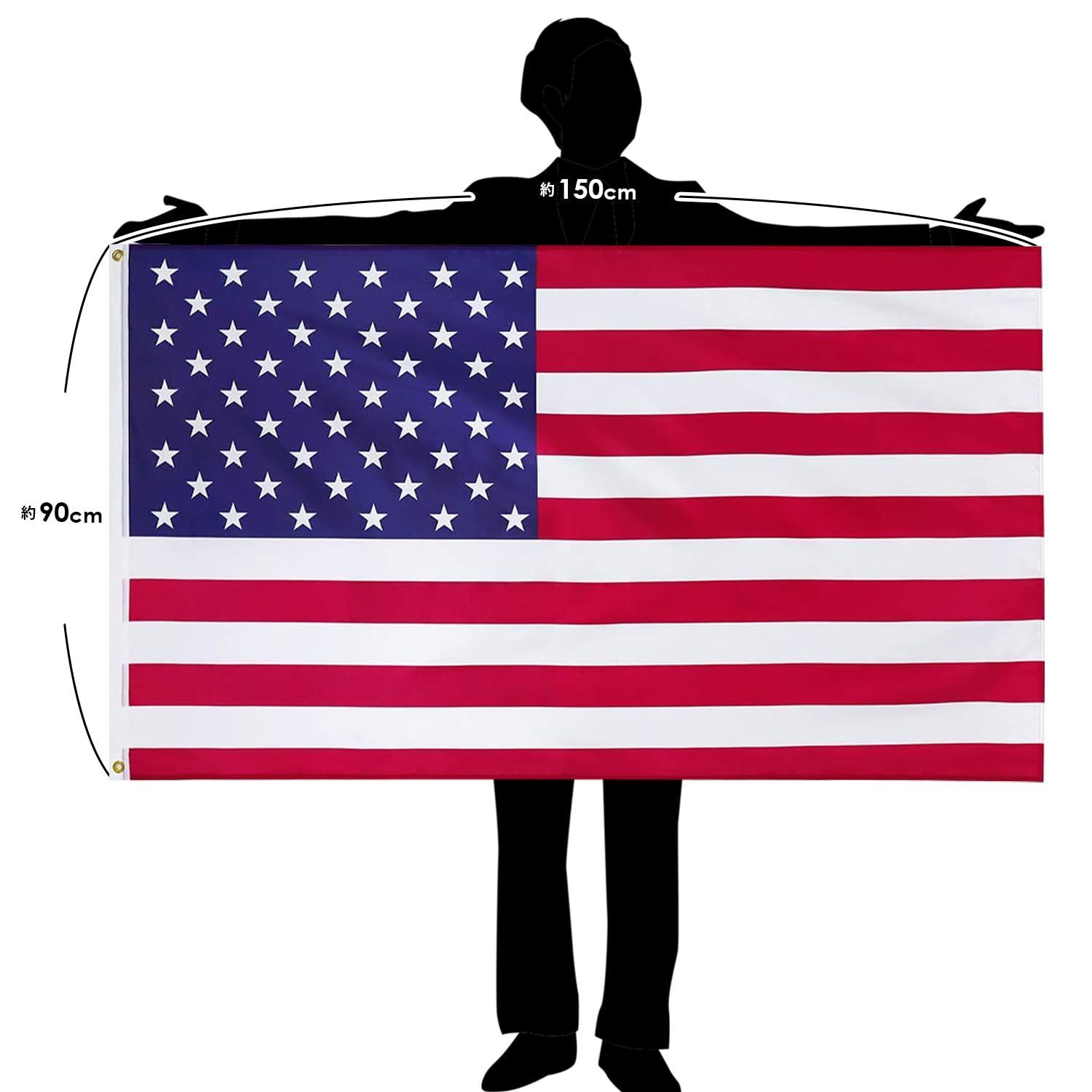国旗 世界国旗 ハトメ式 フラッグ 90×150cm スポーツ 観戦 応援グッズ