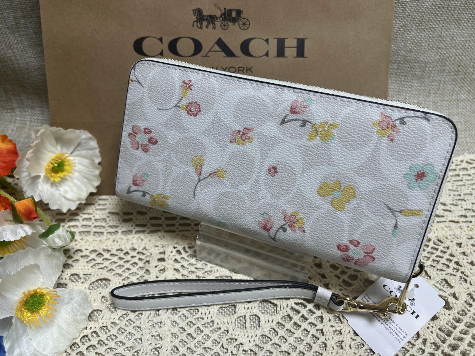 COACH 財布 コーチ 長財布 ラウンドファスナー シグネチャー ...