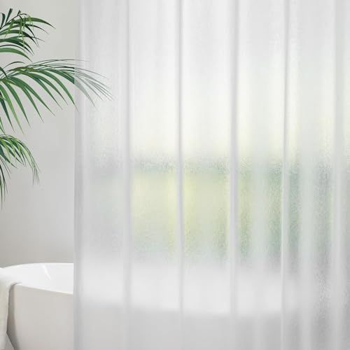 商品 シャワーカーテン 半透明 180 防カビ x 240cm 防水 バスカーテン ユニットバス 浴室 AooHome 間仕切り 北欧 クリア 清潔 長い
