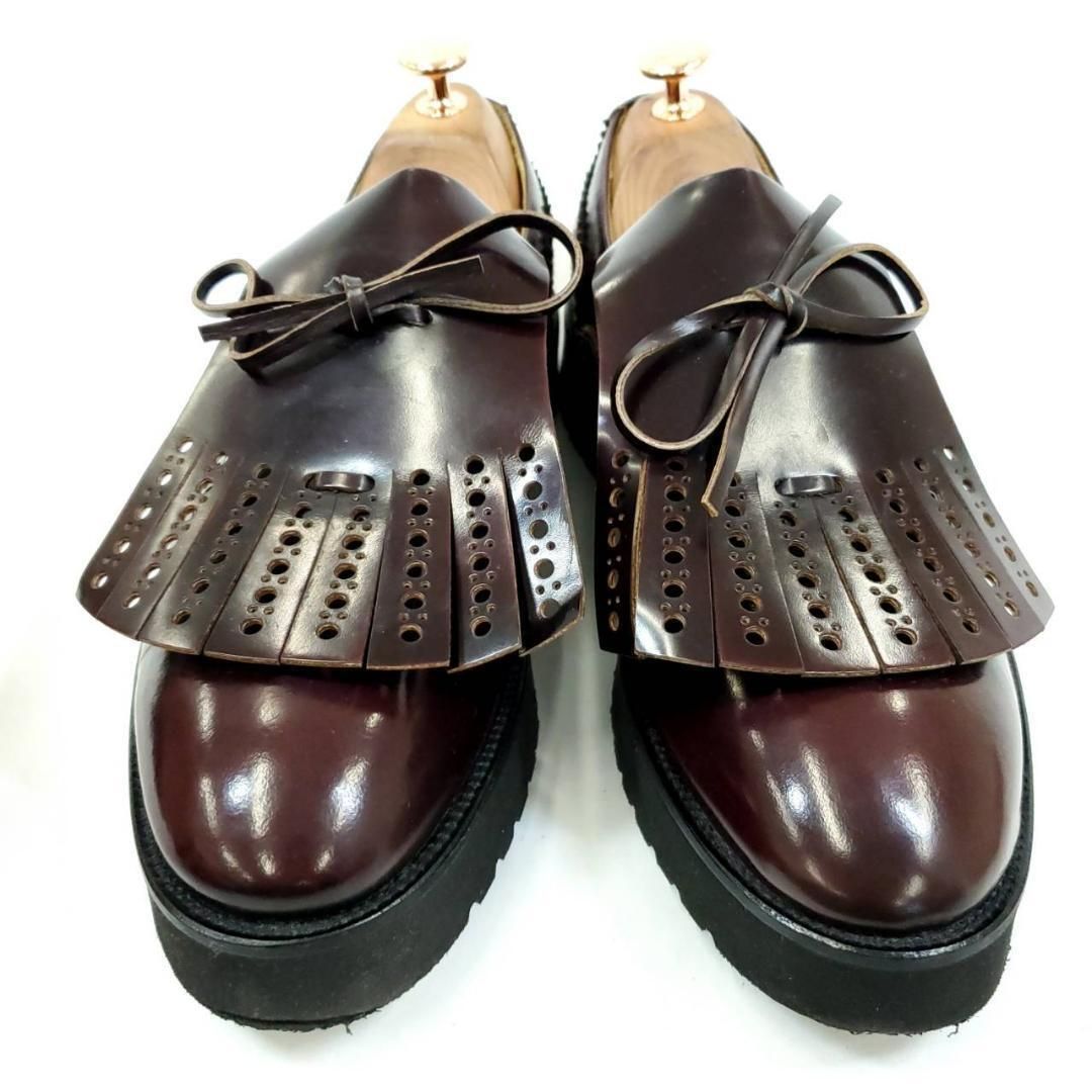 デュカルス　キルトローファー　メダリオン　バーガンディ　39　レザー デュカルス キルトローファー メダリオン バーガンディ 39