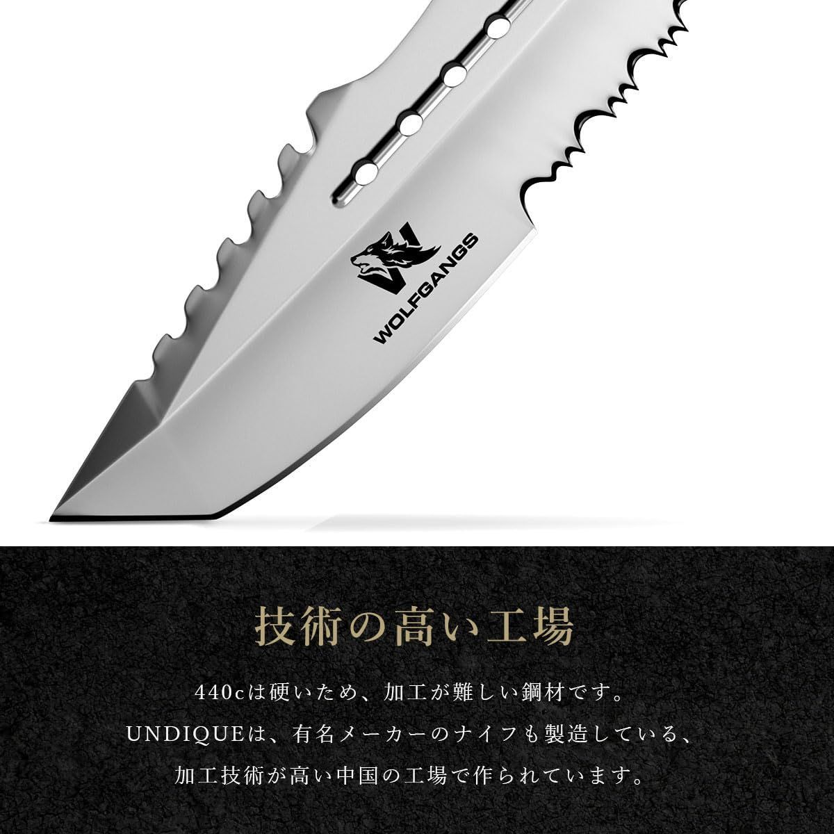 新品 Wolfgangs サバイバルナイフ サバイバル 軍用 ナイフ