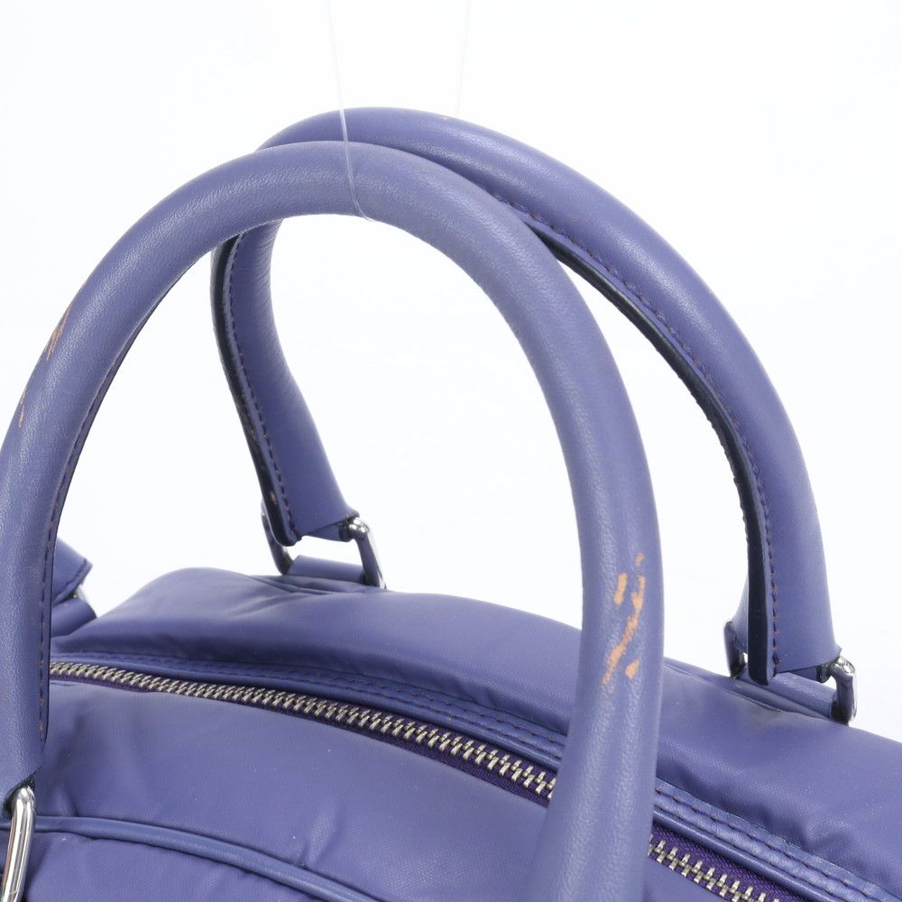 ハンティングワールド ボストンバッグ 2way ショルダーバッグネイビー 2 美品 ハンティングワールド ミニ ボストン レザー 2WAY