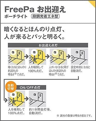 パナソニック(Panasonic) LED ポーチライト 壁直付型 40形 電球色 LGWC80270LE1 - メルカリ