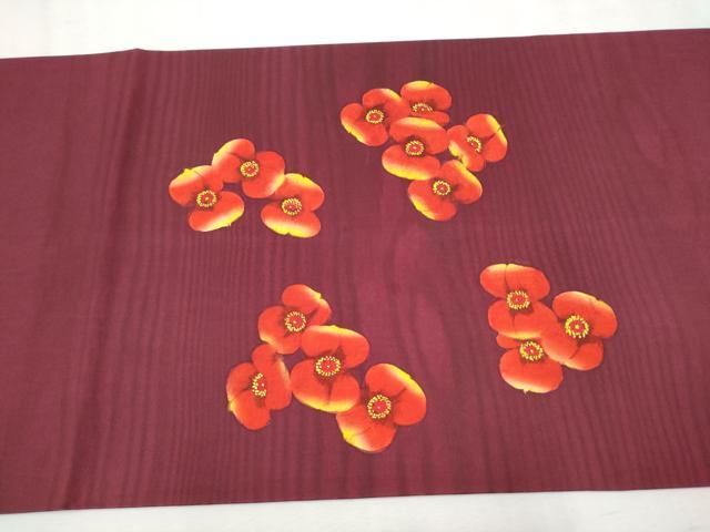 平和屋着物●東京友禅　熊谷好博子　塩瀬　九寸開き名古屋帯　舞花文　正絹　逸品　CAAW4588hy 平和屋着物○東京友禅 熊谷好博子 塩瀬 九寸開き名古屋帯 舞花