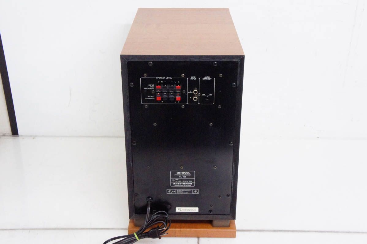 ONKYOオンキヨー アンプ内蔵サブウーファー SL-105 WWW_OLIVIERBERNSTEIN_COM