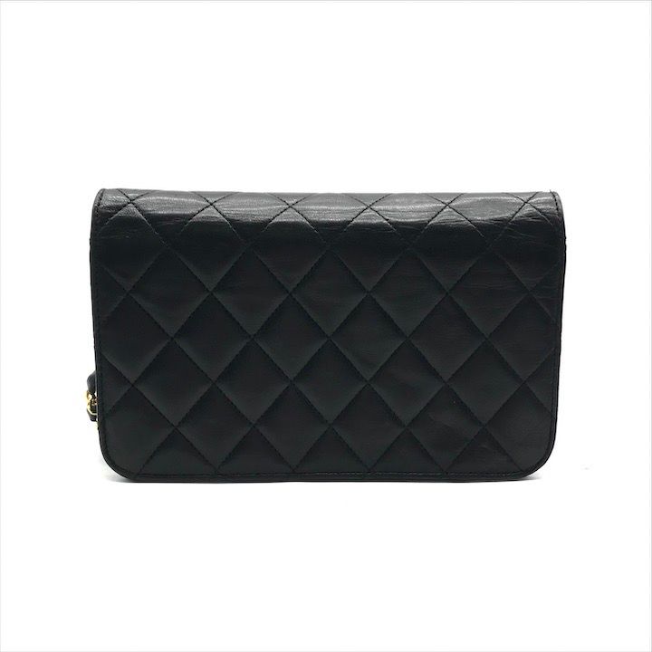 サマーセール！ CHANEL シャネル ミニマトラッセ ラムスキン チェーン ショルダー バッグ プッシュロック 肩掛け レディース ブラック k6430