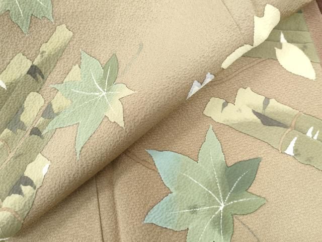 平和屋着物○二代目清次郎 手描き 訪問着 花筏文 やまと誂製 正絹 逸品