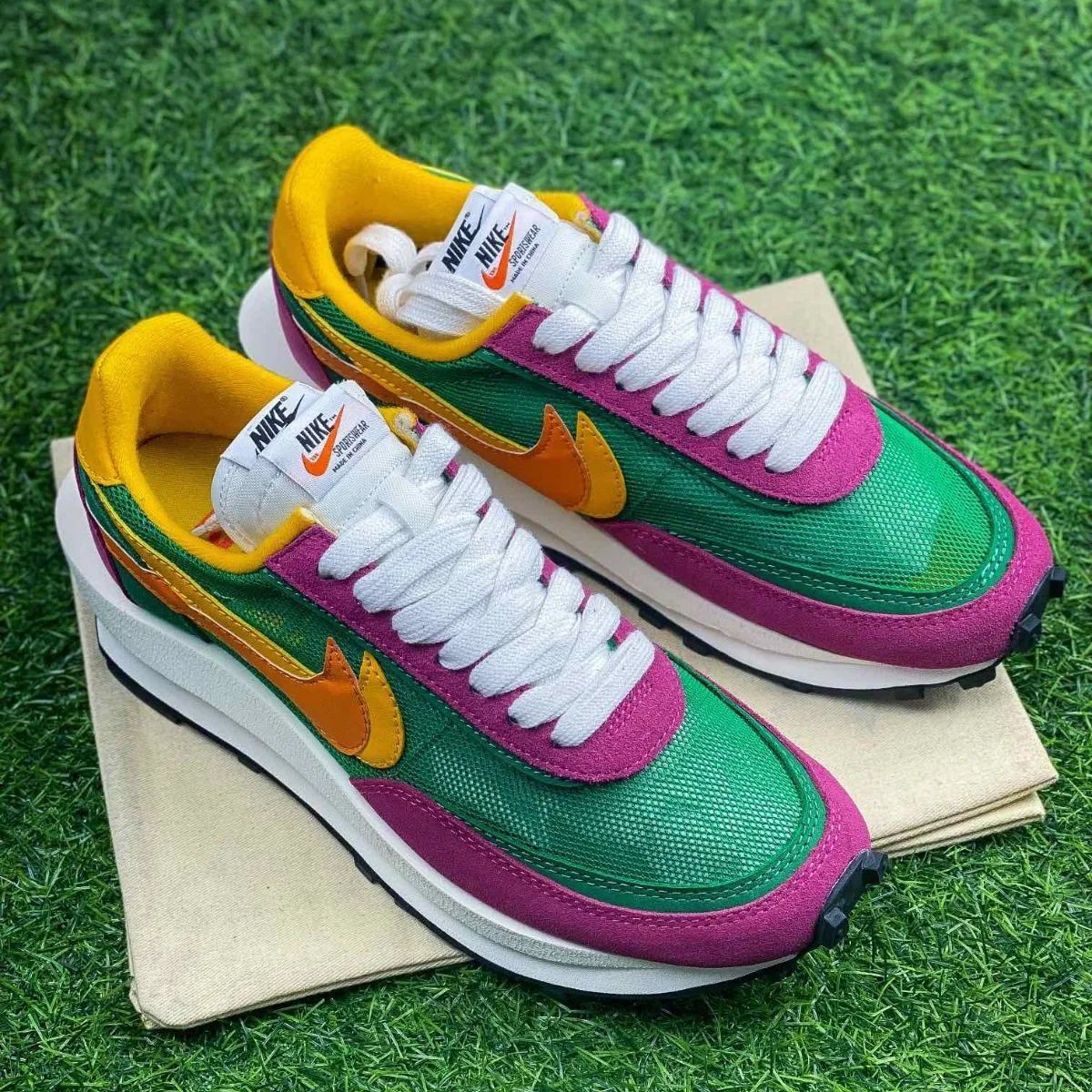 sacai × NIKE LDV WAFFLE PINE GREEN サカイ × ナイキ LDVワッフル パイングリーン - メルカリ