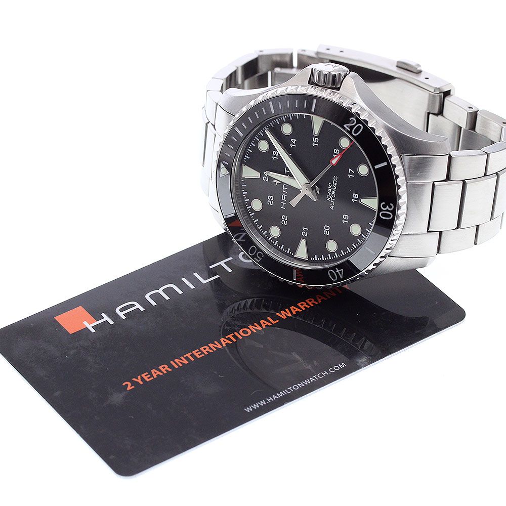 ハミルトン カーキ／ブラック スキューバオート 稼働 H823350 ハミルトン カーキ／ブラック スキューバオート 稼働 H823350