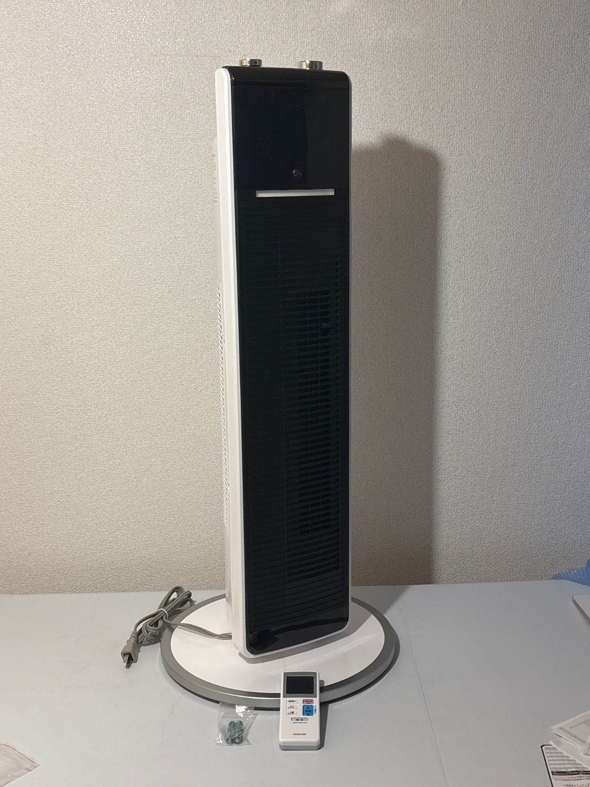 コイズミ 送風機能付きファンヒーター KHF-1220 扇風機 ホワイト系 KOIZUMI 小泉