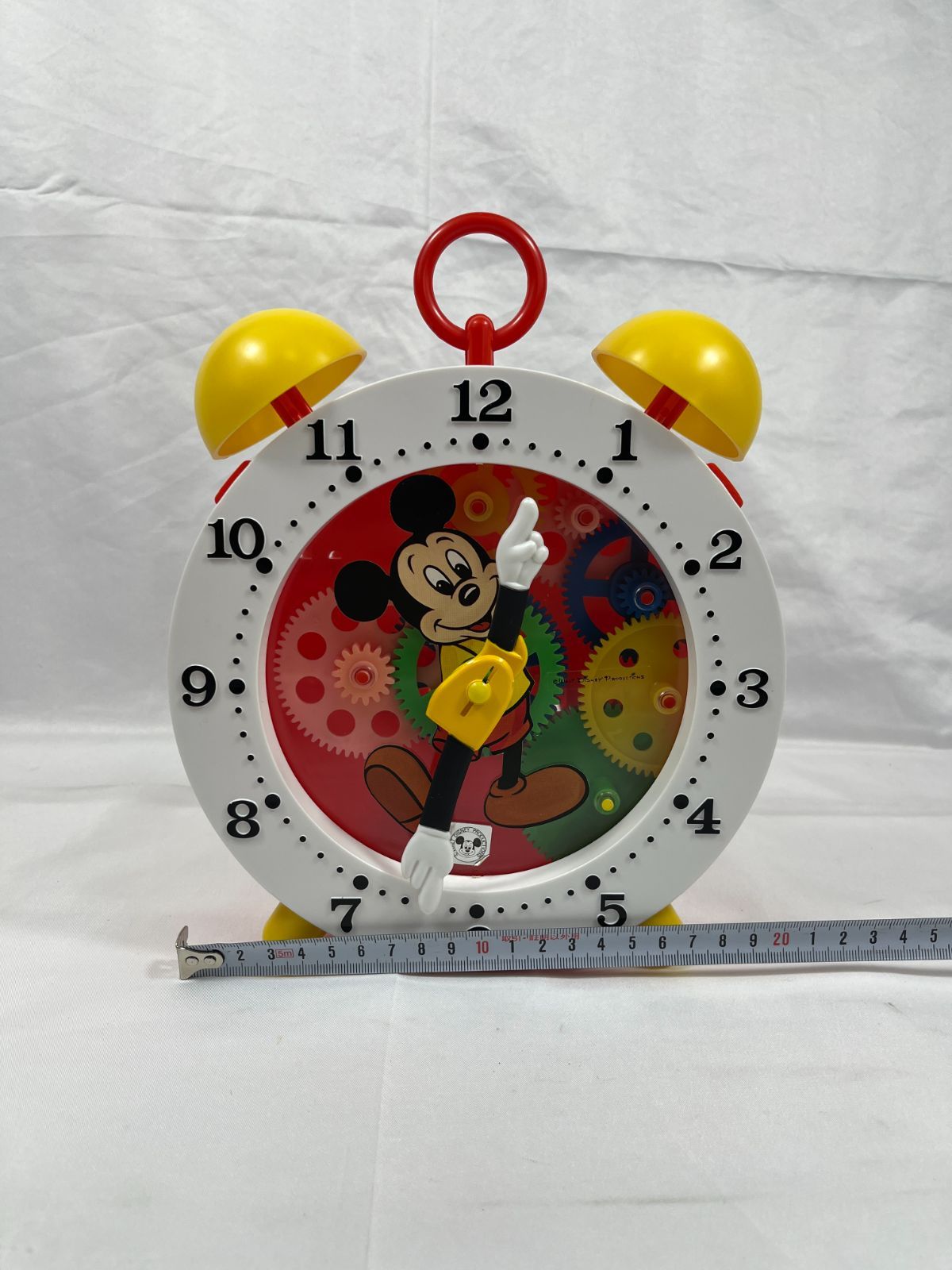 レトロ／ジャンク／ミッキーマウス 置時計 昭和？平成？ 昭和レトロ ミッキー置時計 レトロ／ジャンク／ミッキーマウス 置時計
