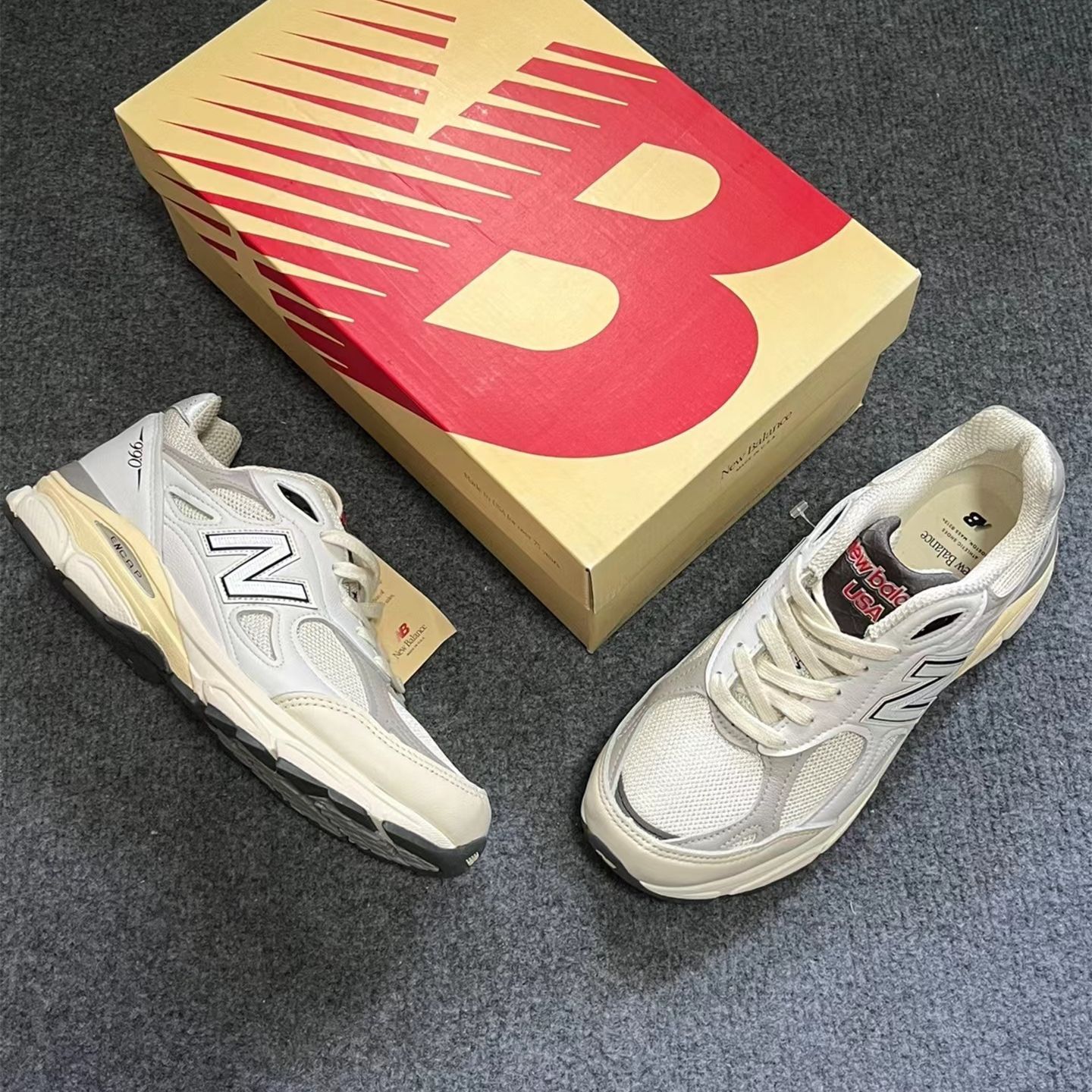 NEW BALANCE 990V3 SEA SALT/RAIN CLOUD ニューバランス 990V3 シーソルト/レインクラウド M990AL3 -  メルカリ