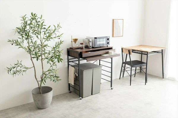 ゴミ箱上レンジラック