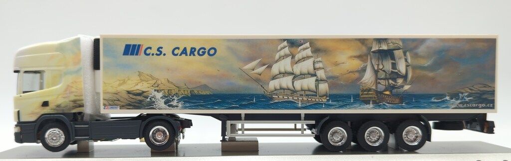 KEYENCE 1/87RCミニトレーラー デスクランナー2000 SCANIA C.S.CARGO T