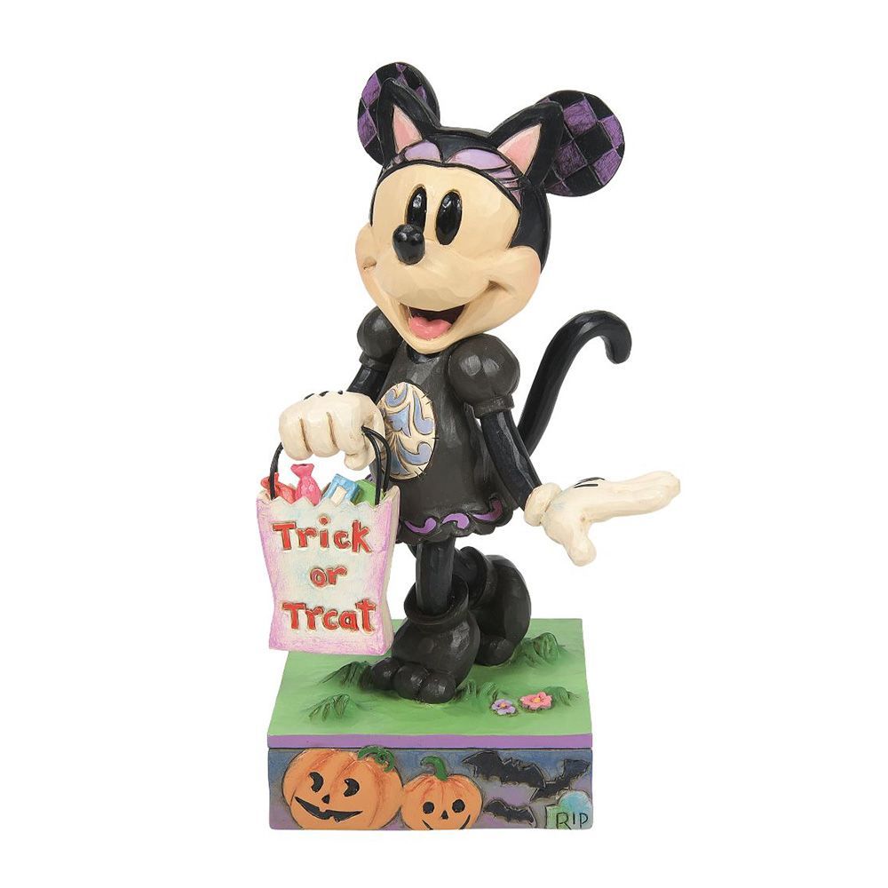 ディズニー ミッキー パンプキン ミニー ブラックキャット セット ハロウィン 飾り フィギュア ジムショア Mickey Pumpkin Costume Minnie Black Cat Costume JIM SHORE 正規輸入品 置物 インテリア