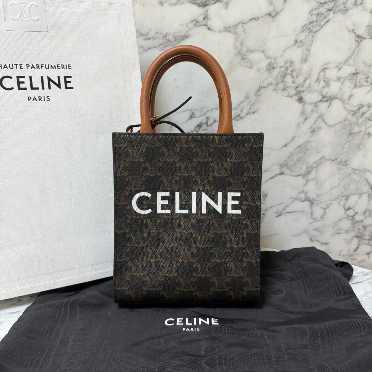 ミニ Celine セリーヌ トリオンフ キャンバス カバスバッグ クロスバッグ
