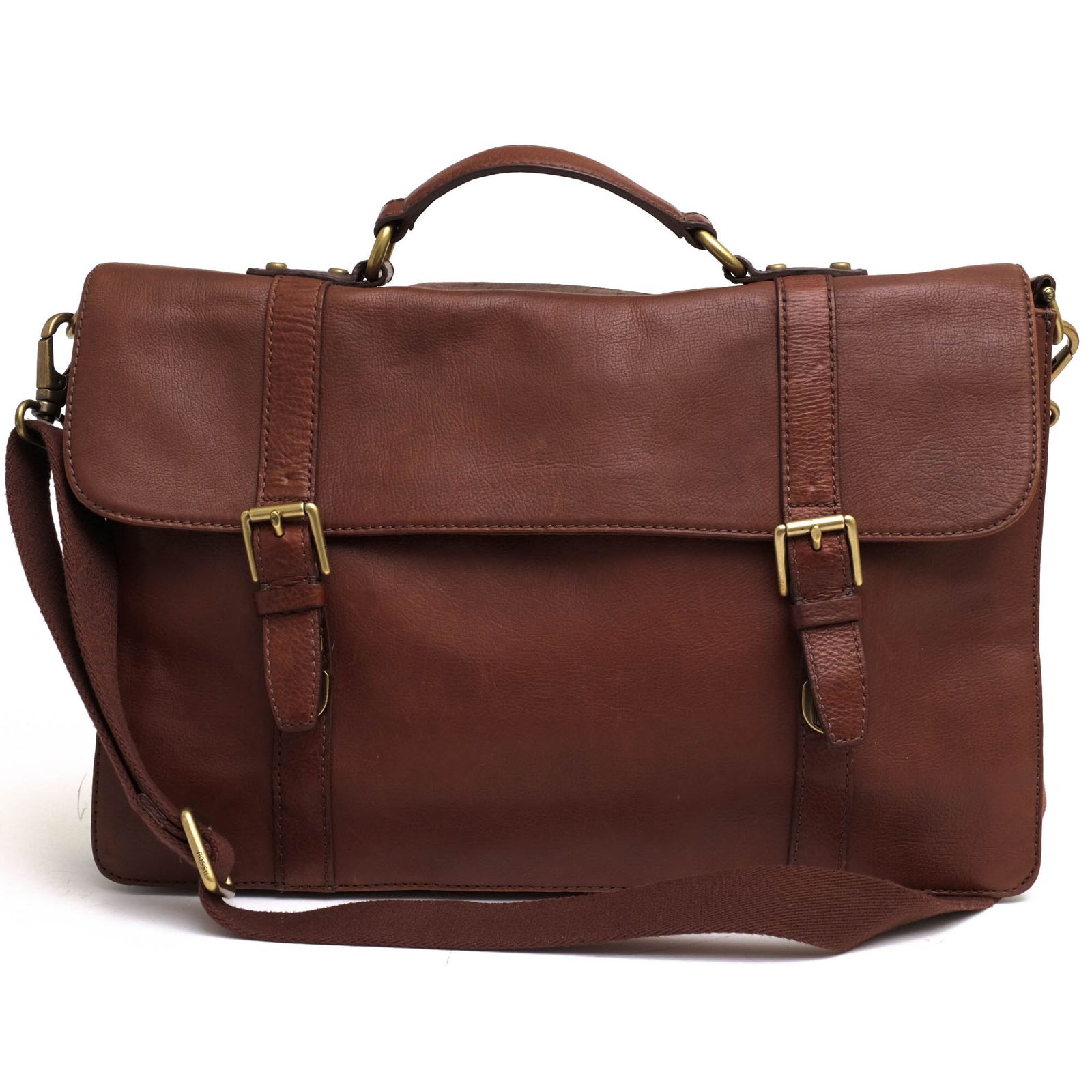 フォッシル/FOSSIL バッグ ブリーフケース ビジネスバッグ 鞄 ビジネス メンズ 男性 男性用レザー 革 本革 ブラウン 茶 ...