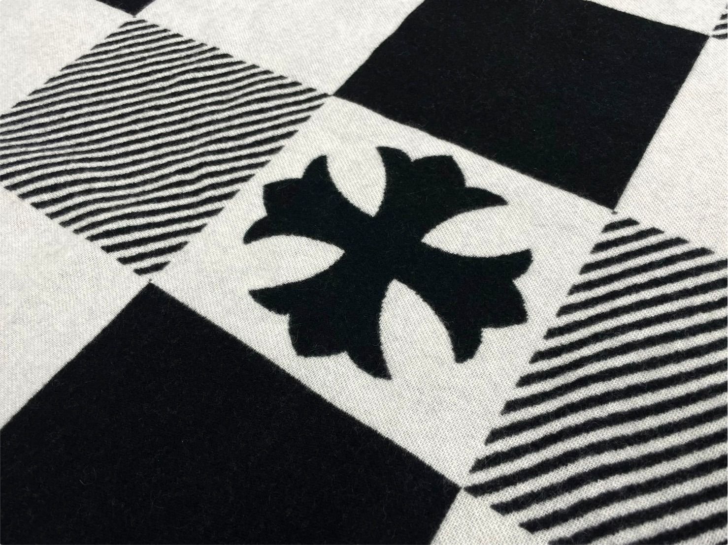 CHROME HEARTS チェッカードカシミヤブランケット　ブラック 新品未使用 ChromeHearts クロムハーツ チェッカードカシミア