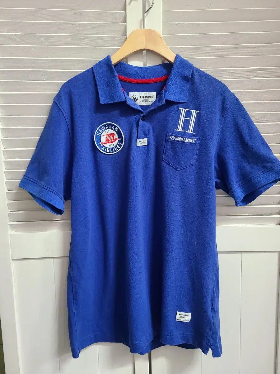 サイズ：50 HORN GMT ホーン ガーメント 半袖ポロシャツ 総柄 ホワイト