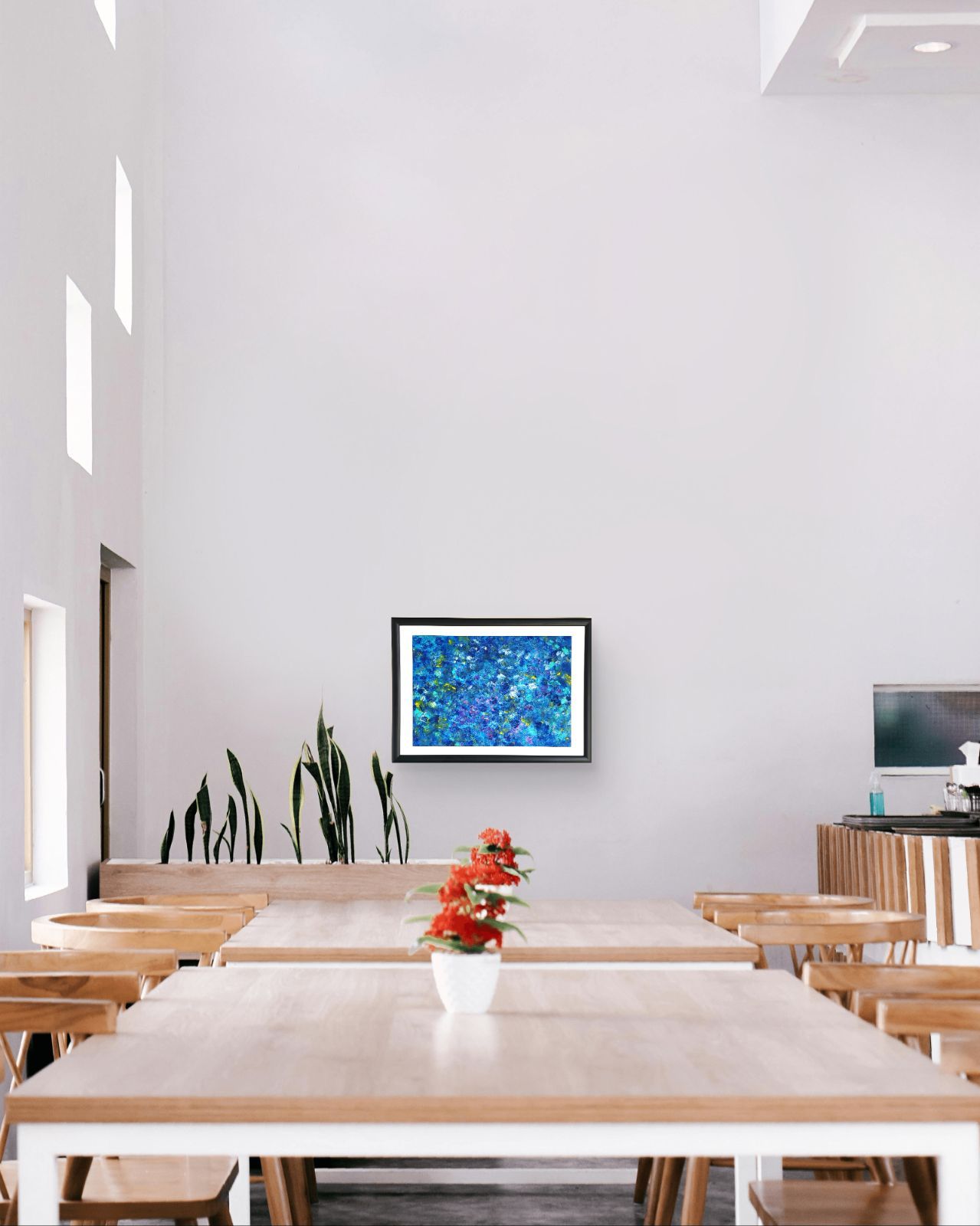 石垣の海に生きた証 / 抽象画 46×63㎝ A2 額縁セット 原画のみ モダン 石垣の海に生きた証 / 抽象画 46×63㎝ A2 額縁セット 原画のみ