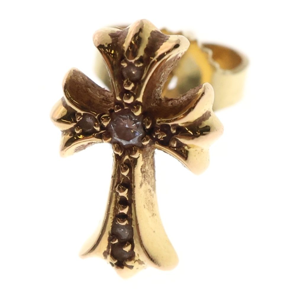 クロムハーツCH CRSS 2 FAT CHクロスファットスタッド ピアス1個 CHROME HEARTS クロムハーツ（原本無） CH CRSS 2 FAT CHクロス