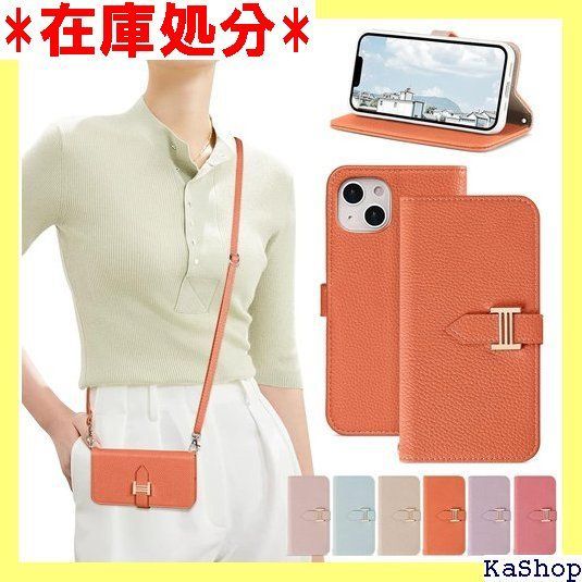Accart iPhone11 スマホケース ショルダ 手帳型 おしゃれ 女子 人気 iphone11 ケース 手帳型 財布型 ショルダー マグネット iphone11 ケース 人気ランキング あいふぇいすxr ケース 手帳型 アイフォン オレンジ 2671