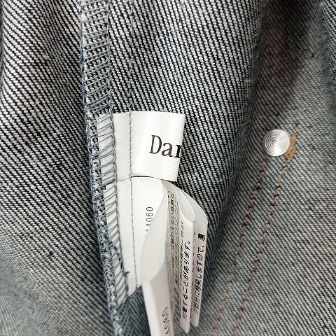 ダーリッチ Darich レザーコンビ ノースリーブ デニムワンピース