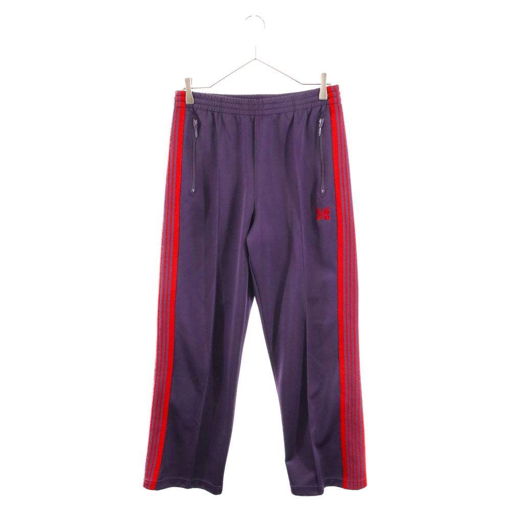 Needles (ニードルス) 22AW Track Pant Poly Smooth ポリスムースストレートトラックパンツ LQ229  パープル/レッド - メルカリ