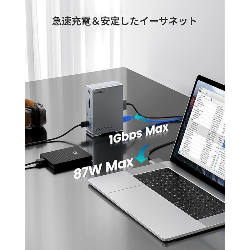 GIISSMO Macbook Pro/Air専用 14-IN-2 USB C ドッキング