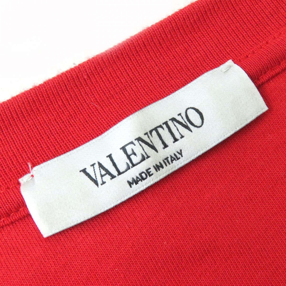 美品△正規品 VALENTINO ヴァレンティノ VLTNロゴプリント クルー