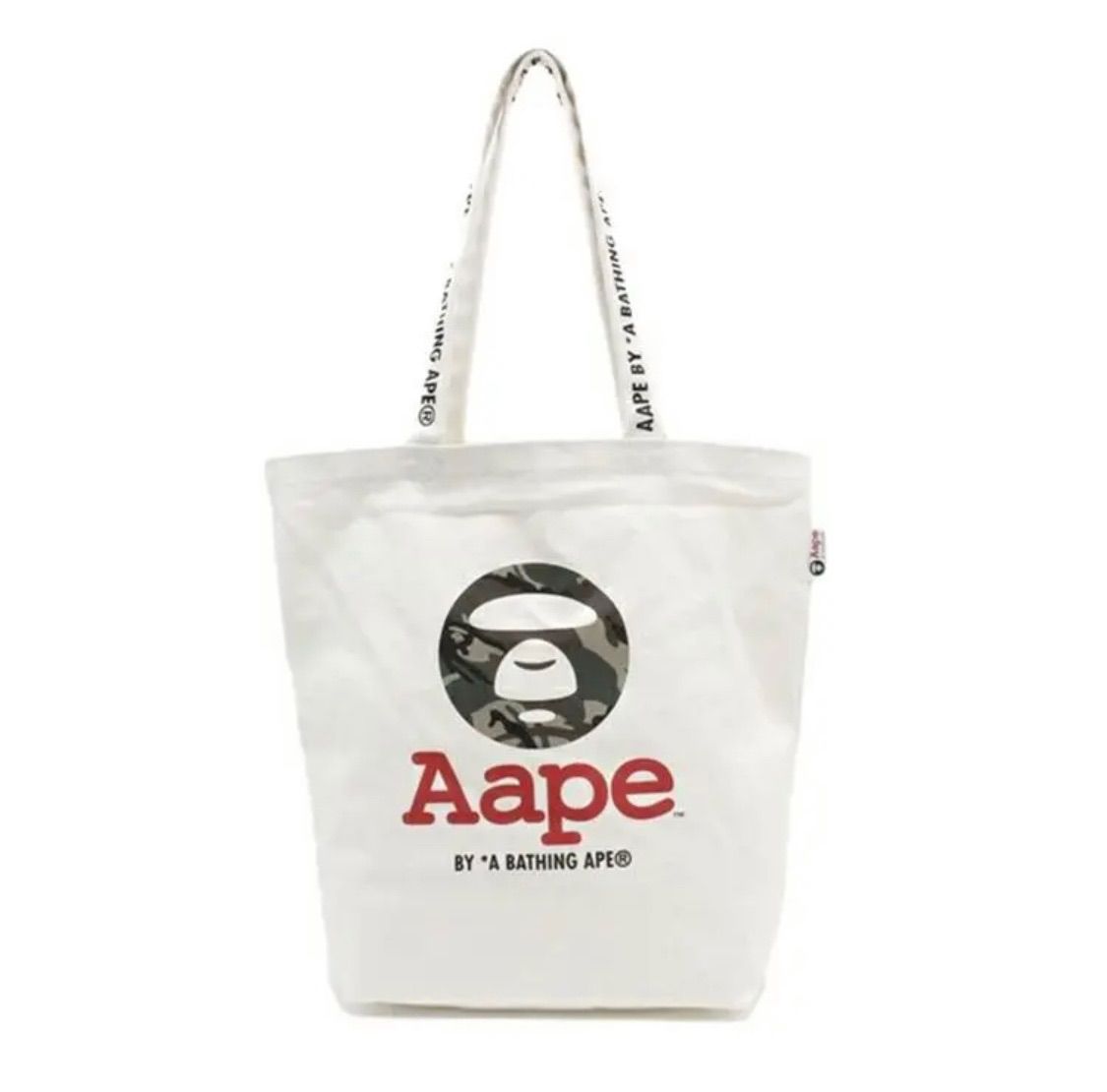 BAPE◇A BATHING APE ロゴトートバッグ◇ア ベイシング エイプ - バッグ