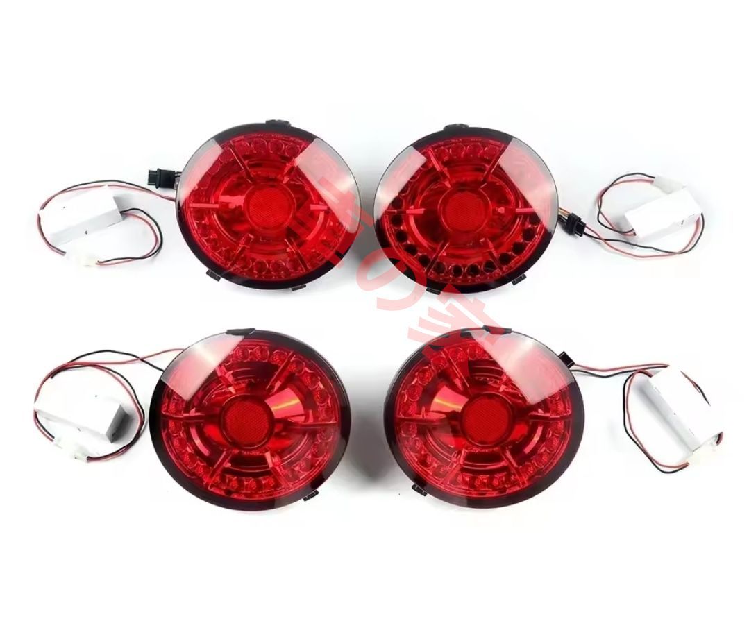 レッド ●シボレー コルベット LED テールライト 4個セット リア ライト Chevrolet Corvette 6代目 C6型 2005-2013