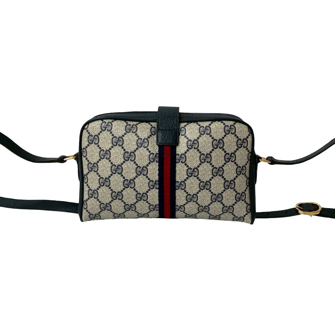 極 美品 GUCCI グッチ オールドグッチ シェリーライン GG ロゴ